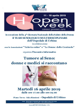 Salute Della Donna: all’ospedale di Urbino con I Bollini Rosa di Onda